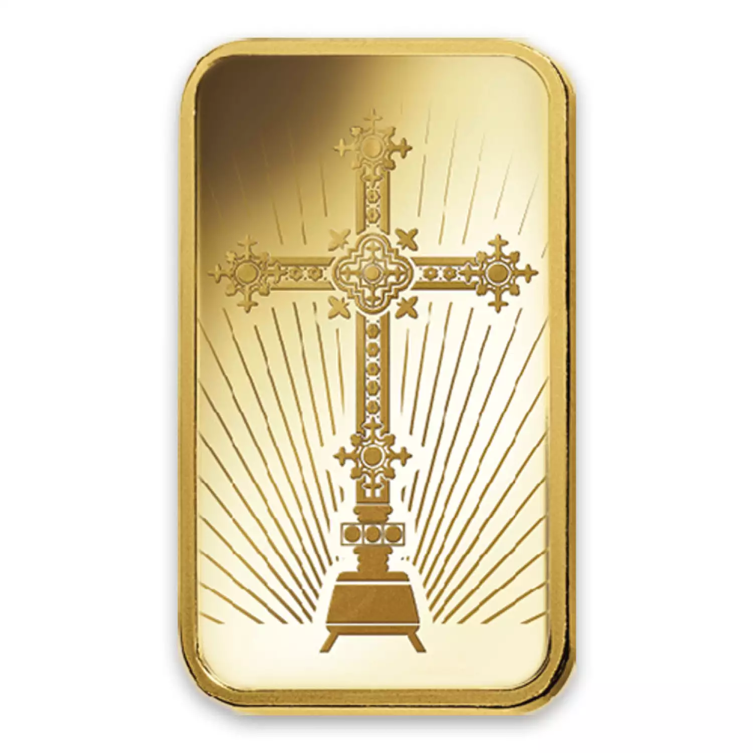 10g PAMP Gold Bar - Romanesque Cross (2)