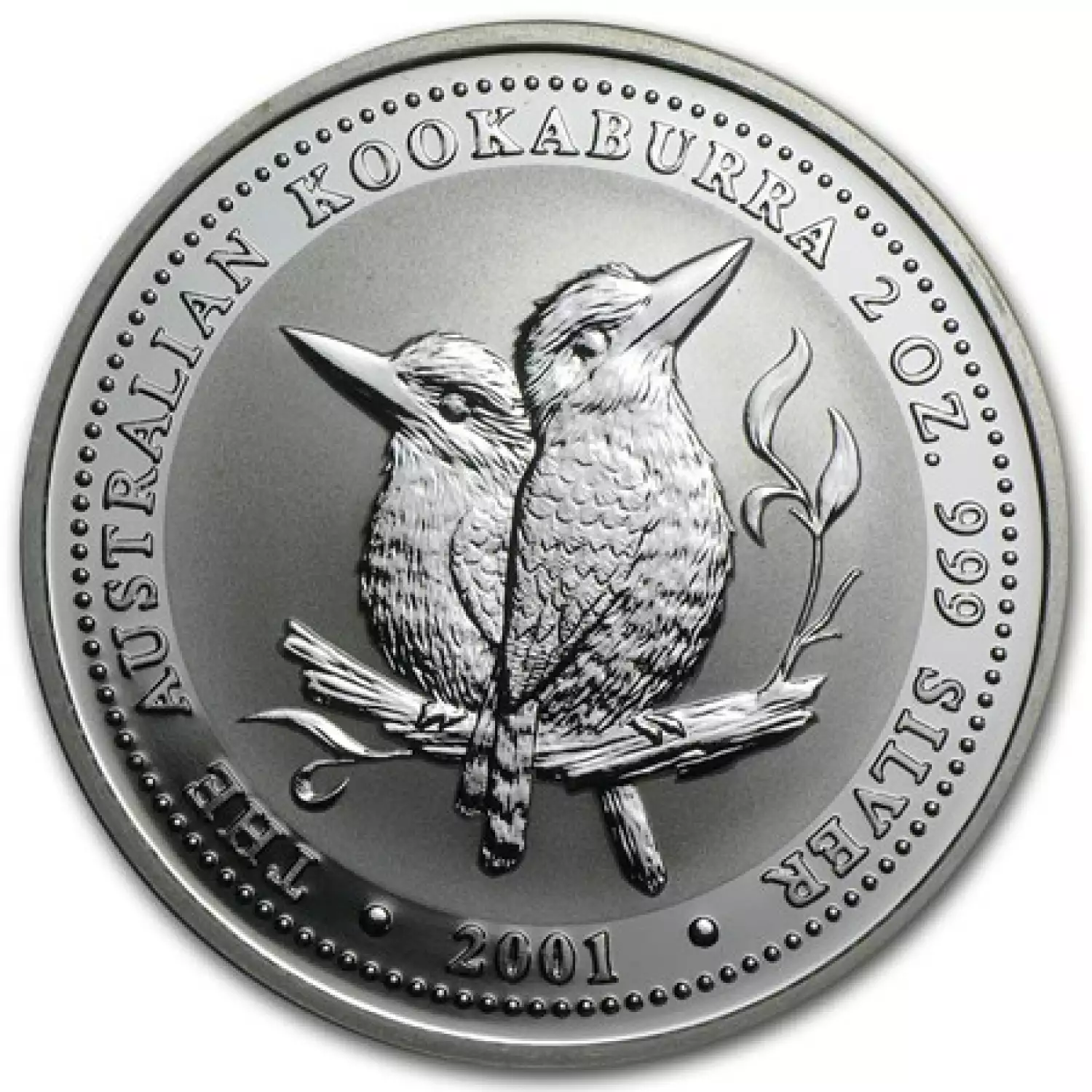 2001 2oz Australian Perth Mint Silver Kookaburra (2)