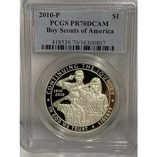 2010-P $1 Boy Scouts of America, DCAM