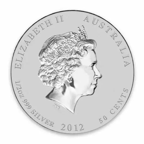 2012 1/2oz Australian Perth Mint Silver Lunar II: Year of the Dragon (2)