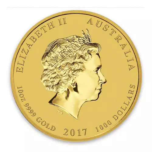 2017 10oz Australian Perth Mint Gold Lunar II: Year of the Rooster (2)