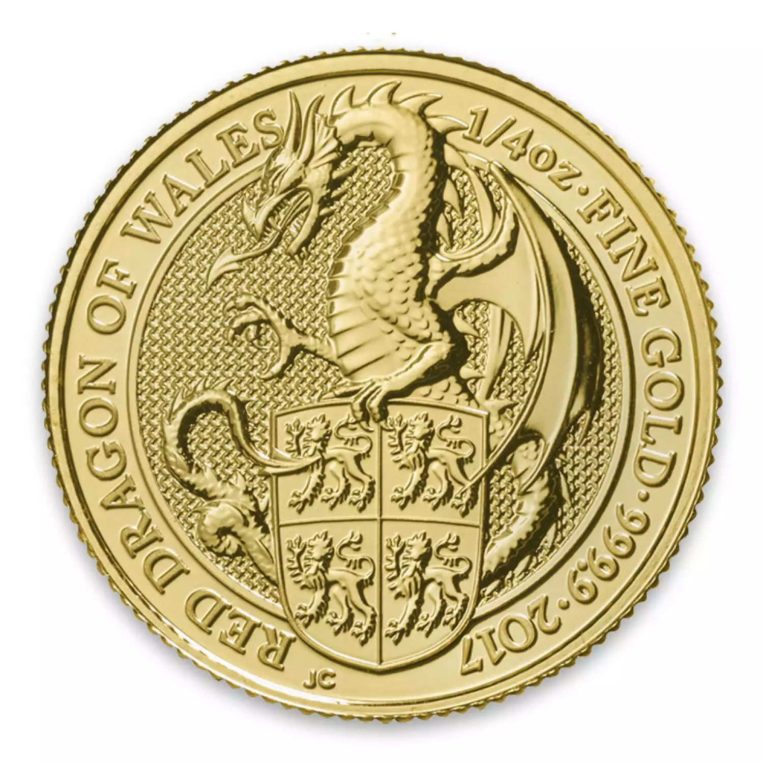 2017 1/4oz Gold Britain Queen's Beasts: The Dragon (3)