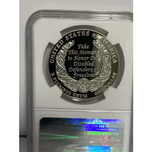 Modern Commemoratives --- American Veterans Disabled for Life 2010 -Silver- 1 Dollar